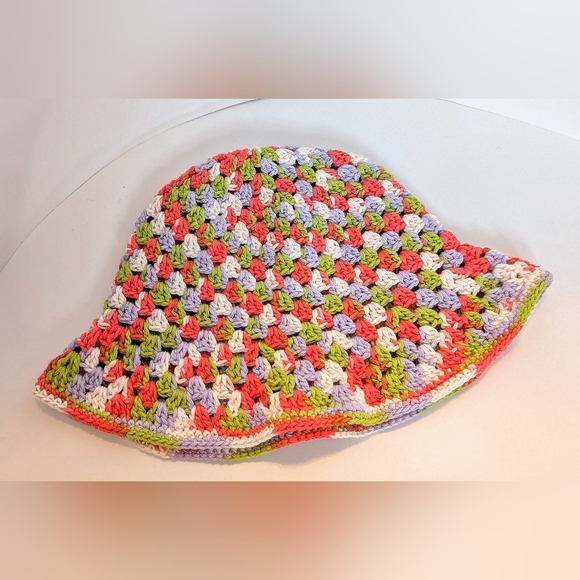 NEW, Crochet sunny bucket hat, handmade, 100% cotton - Picture 5 of 6